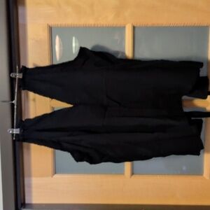 Sz 8 NWt Proenza Schouler Black Open Shoulder Top With Ties